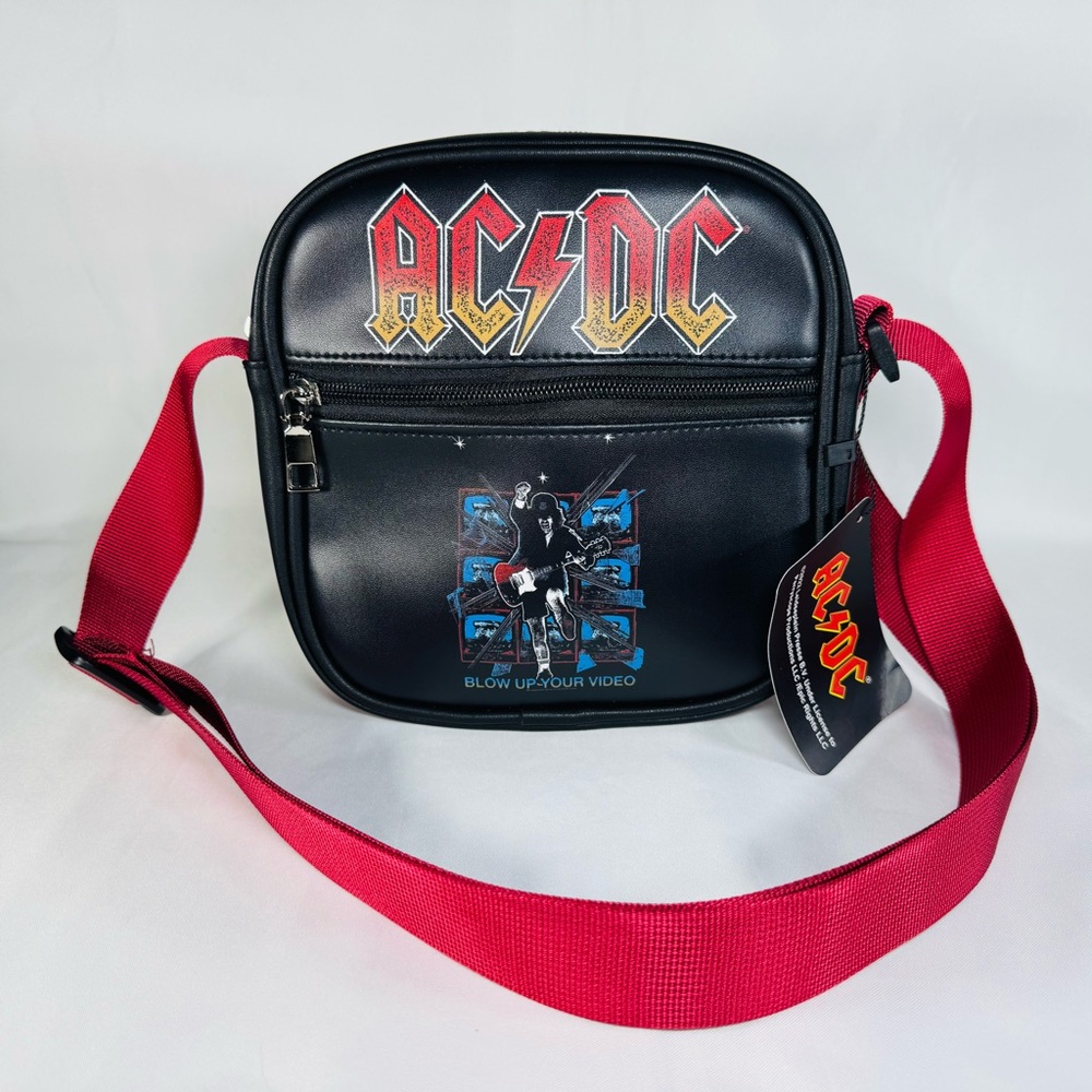 AC/DC Blow Up Your Video Crossbody Mini Black Bag Romwe